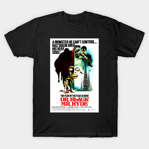 Dr. Black Mr. Hyde T-Shirt by zombill